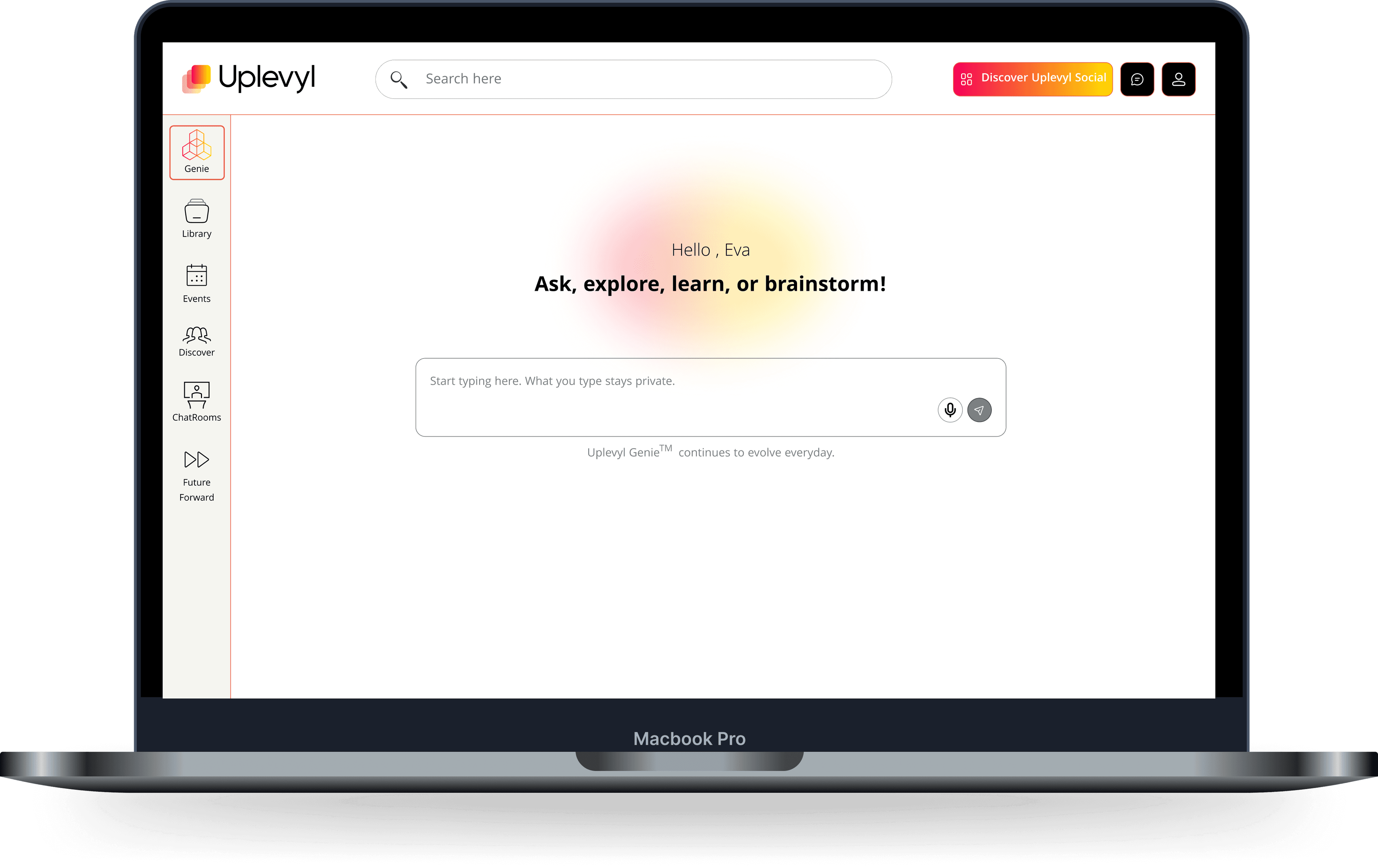Uplevyl Genie Interface